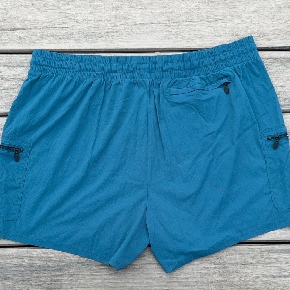 Torrid: Happy Camper; Teal Blue; Lightweight; NWOT; Zipper Pockets; 5in Inseam - Picture 6 of 6